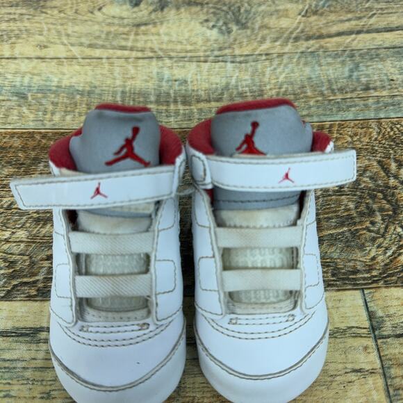 Nike Air Jordan 5 Retro Crib Bootie Fire Red (TD) 2013 552494-100 Baby Size 3C - Picture 4 of 8